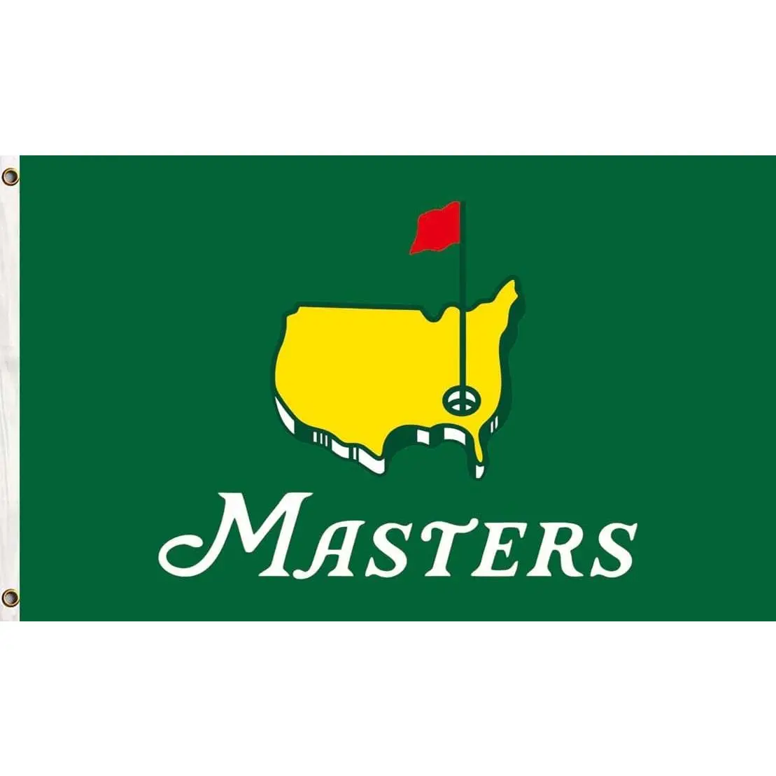 Masters Tournament Flag Augusta National Golf Wall Tapestry Poster, 3x5ft Indoor-Outdoor Home Decor - College Dorm Wall Art, Green Gift for Indoors Use