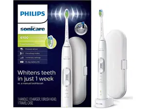 Philips Sonicare ProtectiveClean 6100 Rechargeable Electric Power Toothbrush, White (Model HX6877-21) Philips Sonicare ProtectiveClean 6100 Rechargeable Electric Power Toothbrush, White (Model HX6877-21)