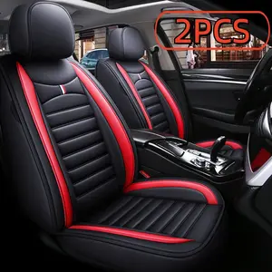 car front seat cover 2PCS Waterproof & Wear-Resistant All-Season Universal Leather Car Seat Covers