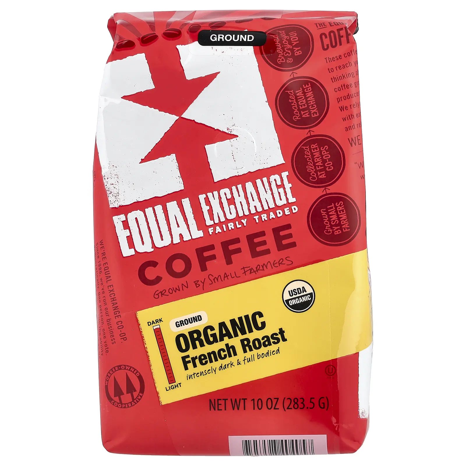 Equal Exchange Organic Coffee, Ground, French Roast, 10 oz (283.5 g)