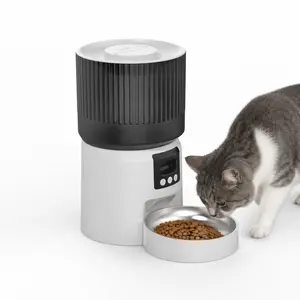 Automatic Cat Feeder with 1080P HD Camera, 4L Large Capacity,Smart Wi-Fi Pet Feeder for Cats & Dogs, App Control with Video & Two-Way Audio, Motion Detection, Personalized Meal Plans, 4L/6L Large Capacity, Battery Backup for Power Outage