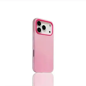1PC Plain Color 2-in-1 Phone Cases for iPhone 17 Pro Max Cases Girls ,Compatible With iPhone 17 Pro Case 16 15 14 Plus | iphone 13 phone case 12 11 Air| Skin-Friendly Smooth Touch | Shockproof Protection