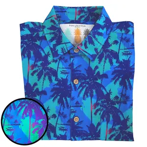 Super Stretch - Bahama Blue Hawaiian Shirt