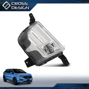 CROSSDESIGN Fit For 2019 2020 2021 2022 Ford Edge RH Right Clear LED Fog Light Driving Lamp