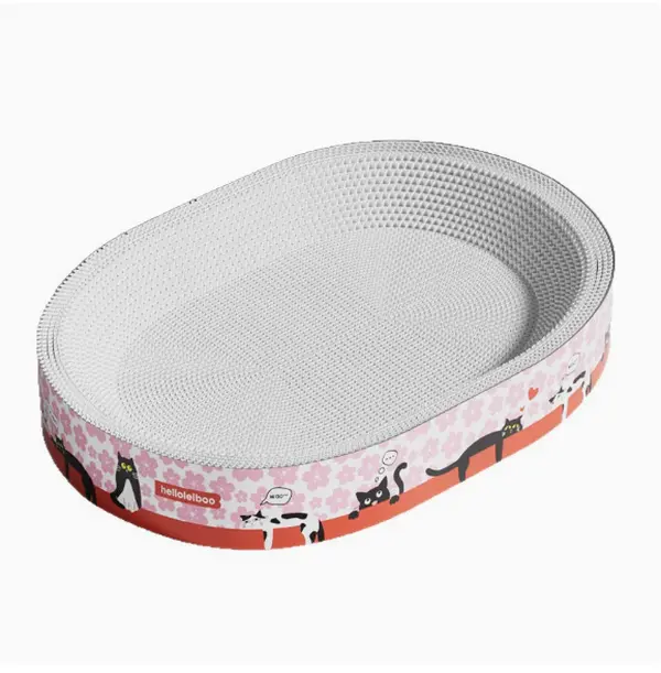 Cat Scratcher Board, Plant Fiber (Non-Plastic) Construction, No Paper Scraps Shedding, Anti-Slip Surface, Durable Corrugated Design for Scratching & Resting, Outdoor Fun cool cat stuff cat stuff for indoor,tiktokshopsummer
