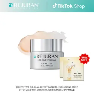 REJURAN Intensive Eye Cream, c-PDRN - Fast-Acting Eye Treatment for Wrinkles, Lifting, and Dark Circles. Instant Hydration and Visible Revitalization. Korean Skin Care (0.67 fl oz)