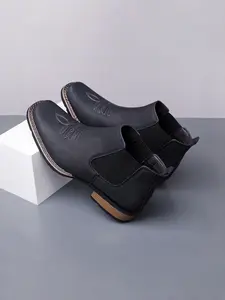 Versatile Sandal Chelsea Boots, Casual and Light Business Style, Above Ankle but Below Knee, PU Upper, Rubber Sole, Fall & Winter