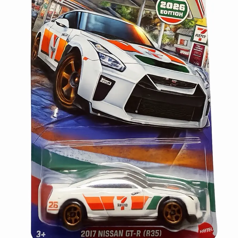 Nissan GTR 7-11 Diecast Model Car, Collectible Decor Ornament, Ornaments