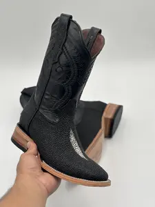 Boot/Bota- Manta Black Leather Boots Boot/Bota- Manta Black Leather Boots