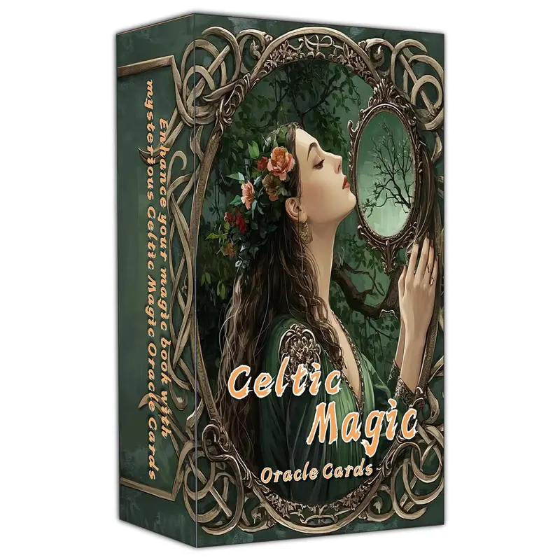 Celtic Magic Oracle Cards, Paper, Tarot Card, Oracle Cards for Beginners, Holistic Affirmations Wicca, Perfect for Creating a Magical and Personalized Deck, Create Your Magical Deck for Spiritual Practice, Reading
