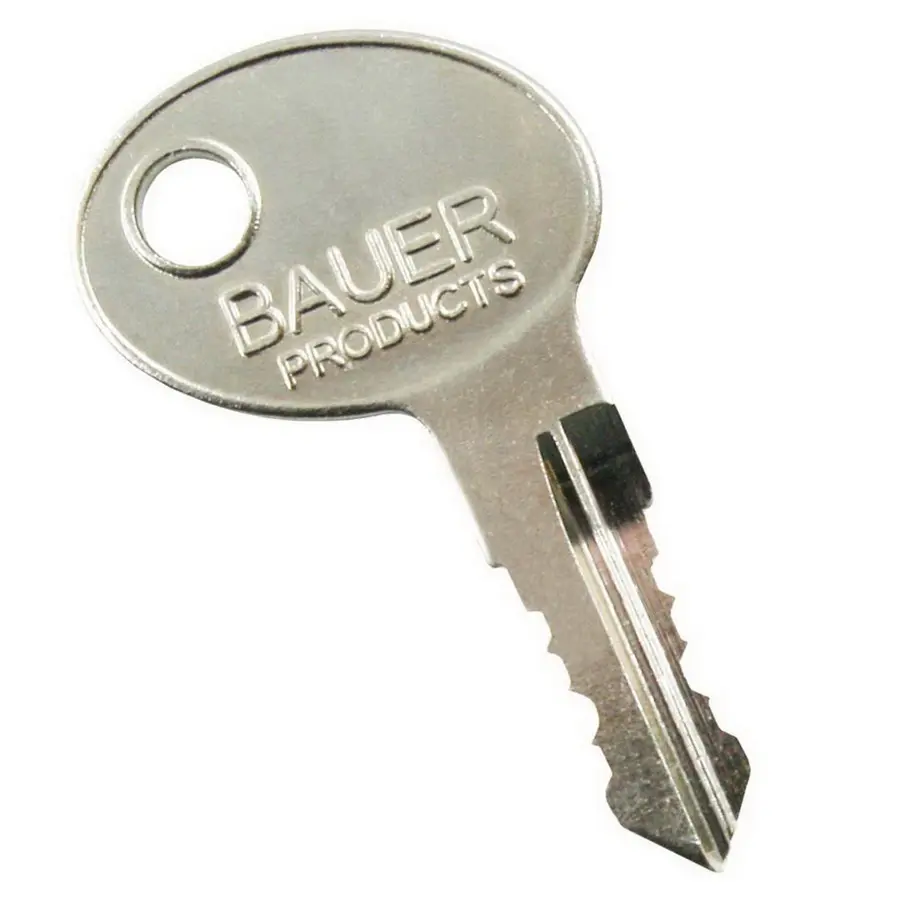 AP Products 13-689980 Metal Security Door Lock Replacement Key for Bauer RV Code 980, Security Lock, Default Type