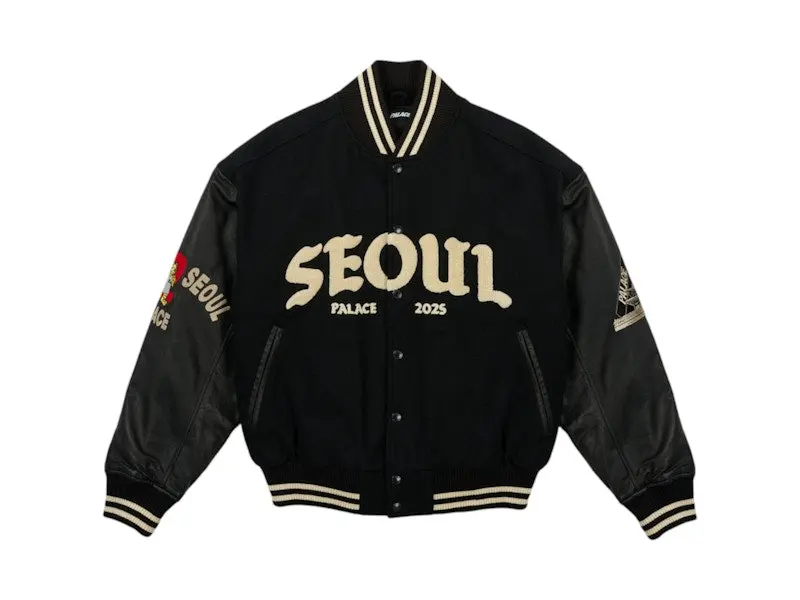 Palace Seoul 2 Seoul Varsity Jacket Black (men) by StockX