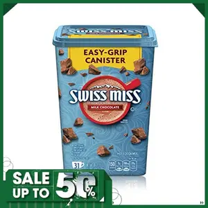 SWISS MISS Milk Chocolate Flavored Hot Cocoa Mix, 38.27 OZ Square Canister