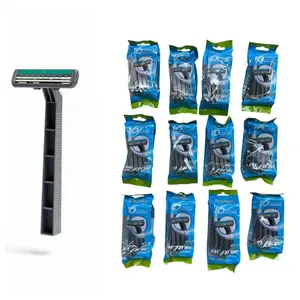 120 Pcs Disposable Razors Bulk Twin Blade Stainless Steel Safety Cap Wrapped for Everyday Use
