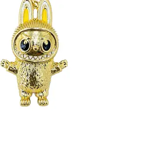 Gold Cartoon Bunny Pendant Charm Cute Fashion Jewelry Accessory