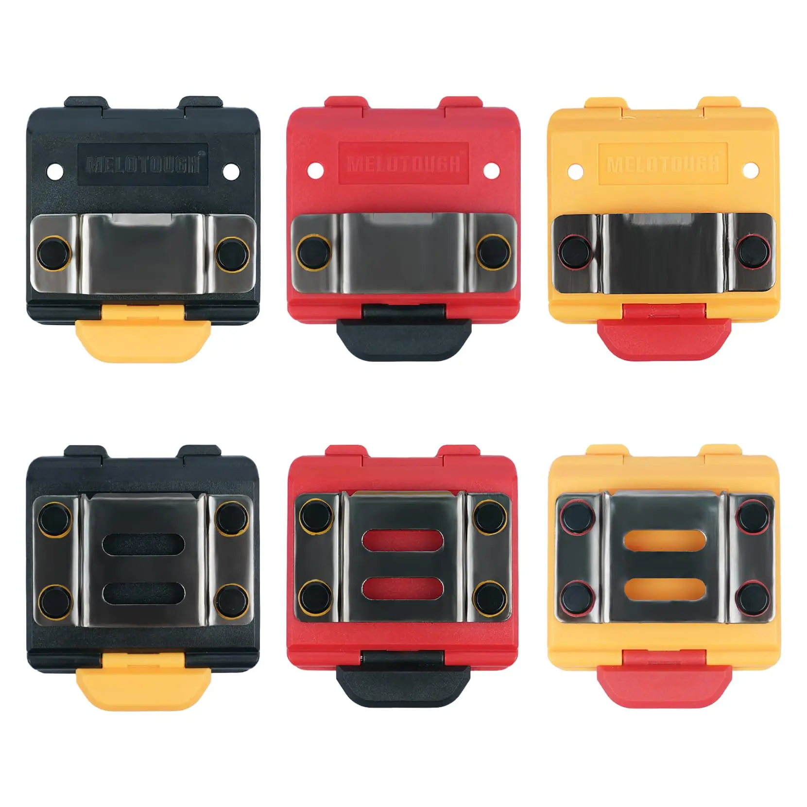 MELOTOUGH PVC Tool Pouch - Adjustable Position Belt Clip, Securely Held Tape Measure Holder, Drill Holster for Impact Driver to Boost Work Efficiency