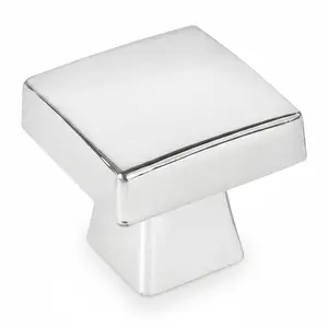 Cosmas 5233CH Polished Chrome Square Contemporary Cabinet Knob