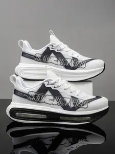 Full Sole Air Cushion High Elasticity Athletic Sports Shoes, Mesh Breathable Thick Bottom Shock Absorption Cushioned Running Shoes, All-Season Casual Sneakers, Workout Sneakers