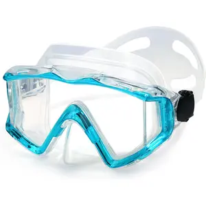 Snorkel Diving Mask, Ultimate Pano 3 HD Snorkeling Mask Anti-Fog Swim Mask Goggles with Nose Cover Adults & Youth for Diving, Snorkeling and Swimming