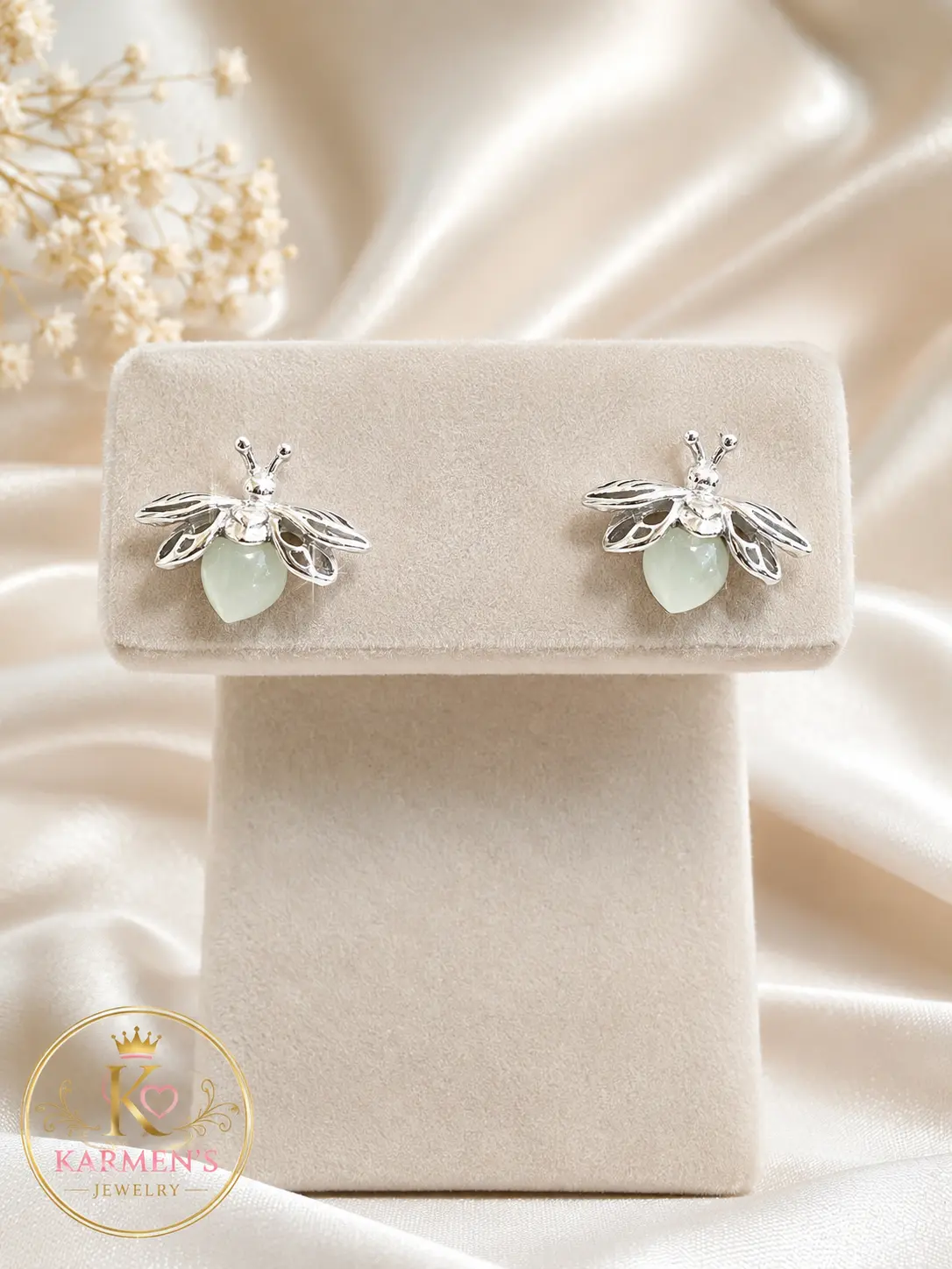 925 Silver Firefly Earrings, Classic Style, Unique Design for Women, Classic Style Earrings, Unique Earrings