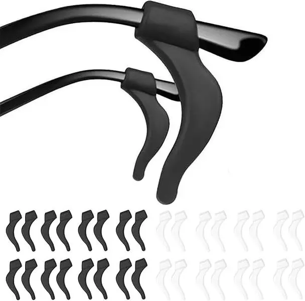 Eye Glasses Ear Grippers,Anti Slip Eyeglasses Ear Grips,Silicone Ear Hooks for Sunglasses,Readingglasses