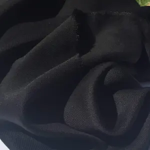 60" 100% Lyocell Tencel Gabardine Twill Eco-Friendly Medium Weight Black Woven Fabric By The Yard