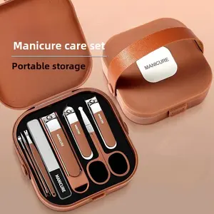 Beauty Set Hand Nail Clipper Kit Full Nail Clippers Home Use Nail Scissors with Anti-Splash Repair Manicure Tools Nail Care