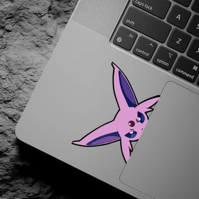 Espeon Peeking Peek Sticker, Anime Eevee Evolution Stickers, Waterproof Vinyl Decal for Laptop, Water Bottle, Car, Gamer Gift