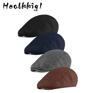 4pcs News boy Men'S Hat, Flat Cap, Soft Stretch Fit Men Cap, tiktokshopspringglowup 4pcs News boy Men'S Hat, Flat Cap, Soft Stretch Fit Men Cap, tiktokshopspringglowup