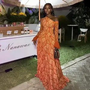 Autumn and winter clothing 2026 New Women's Shoulder Sleeve Long Dress Elegant Style