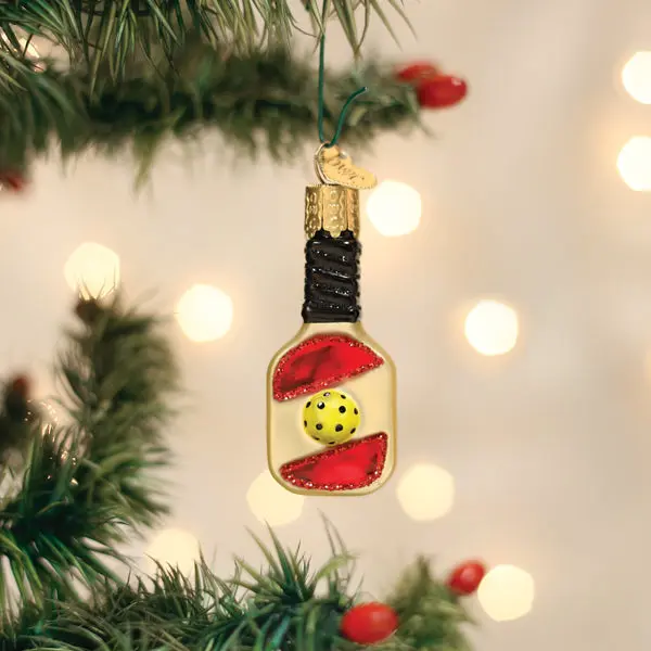 Mini Pickleball Paddle Resin Ornament, Festive Decor, Party Decoration for Home Supplies