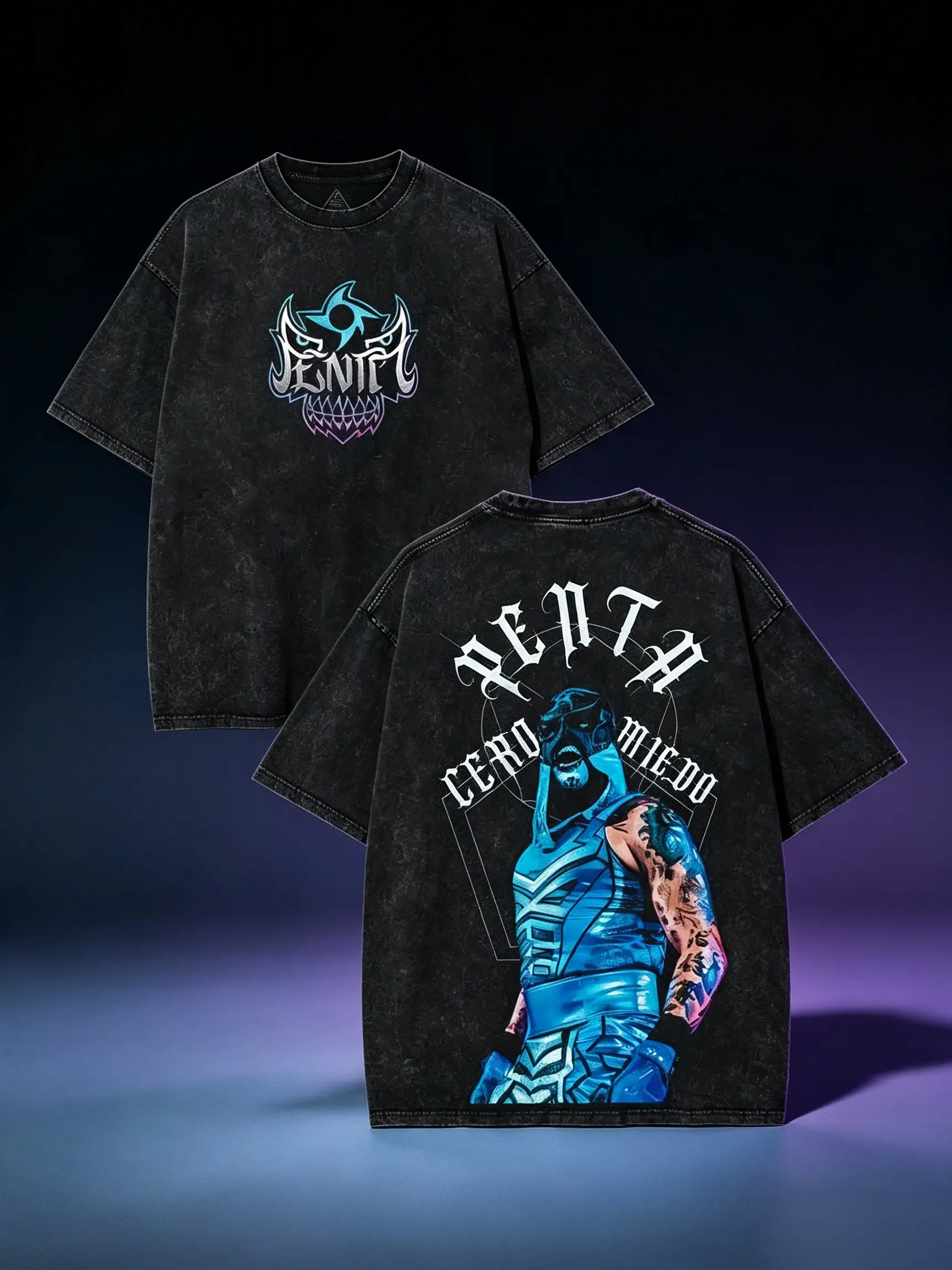 Penta El Zero Miedo Lucha Libre T-Shirt Oversized Graphic Tee with Bold Skull Design, Perfect for Wrestling Fans & Collectors Comfort Fit viral tiktok shirt