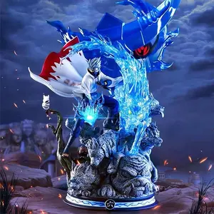 One Piece Naruto Kakashi Hatake Figure, Sixth Hokage with Susanoo and Raikiri Effects， Collectible Statue, Naruto Shippuden Anime Figure，Naruto Collectible for Fans & Display