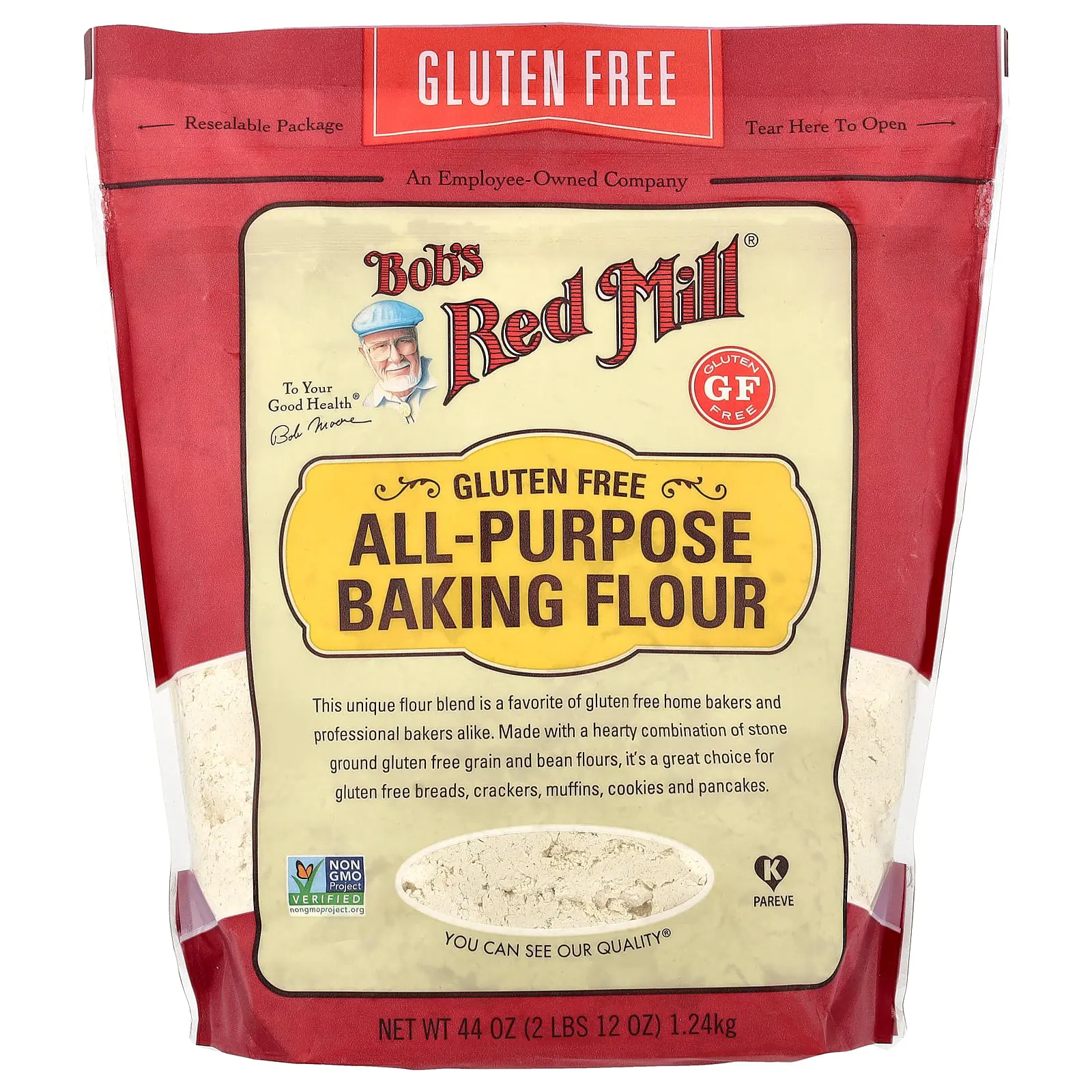 Bob's Red Mill All-Purpose Baking Flour, Gluten Free, 44 oz (1.24 kg) Bob's Red Mill All-Purpose Baking Flour, Gluten Free, 44 oz (1.24 kg)