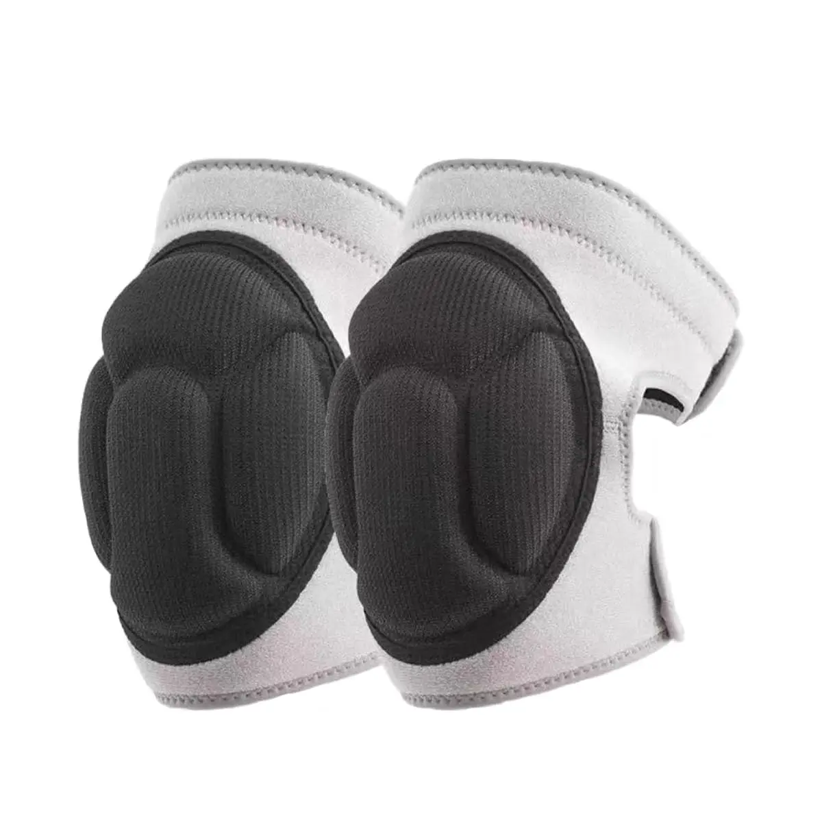 Knee Pads for Women & Men, Dance Knee Pads Volleyball Knee Pads for Women Men Wrestling Knee Pads Wrestling Gear, Crash Pad Snowboarding Gear Knee Protector Soft Knee Pads for Work (Medium, Grey)