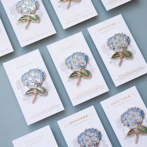 Blue Hydrangea Soft Enamel Pin