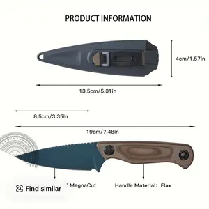 H203 Dual-Color Fixed Blade Knife Set with High-Quality Blade, Non-Slip Grip, and Timeless Design,Ideal Gifts