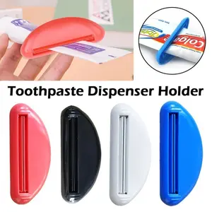 5-Piece Multi-Functional Toothpaste Dispenser, Manual Toothpaste Squeezer, Soap Distributor, Handheld Toothpaste Pump