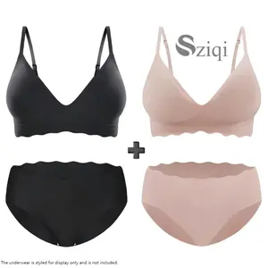 Sziqi Seamless Ladies Underpants - Ultra Elastic, Black & Nude Skin Basic Womenswear