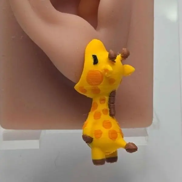 Giraffe Bite/Chomp Stud Earrings