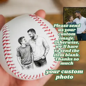 Personalized Photo Baseball Gift for Dad, Best Dad Ever Keepsake, Father’s Day Gift from Kids, Custom Baseball Gift