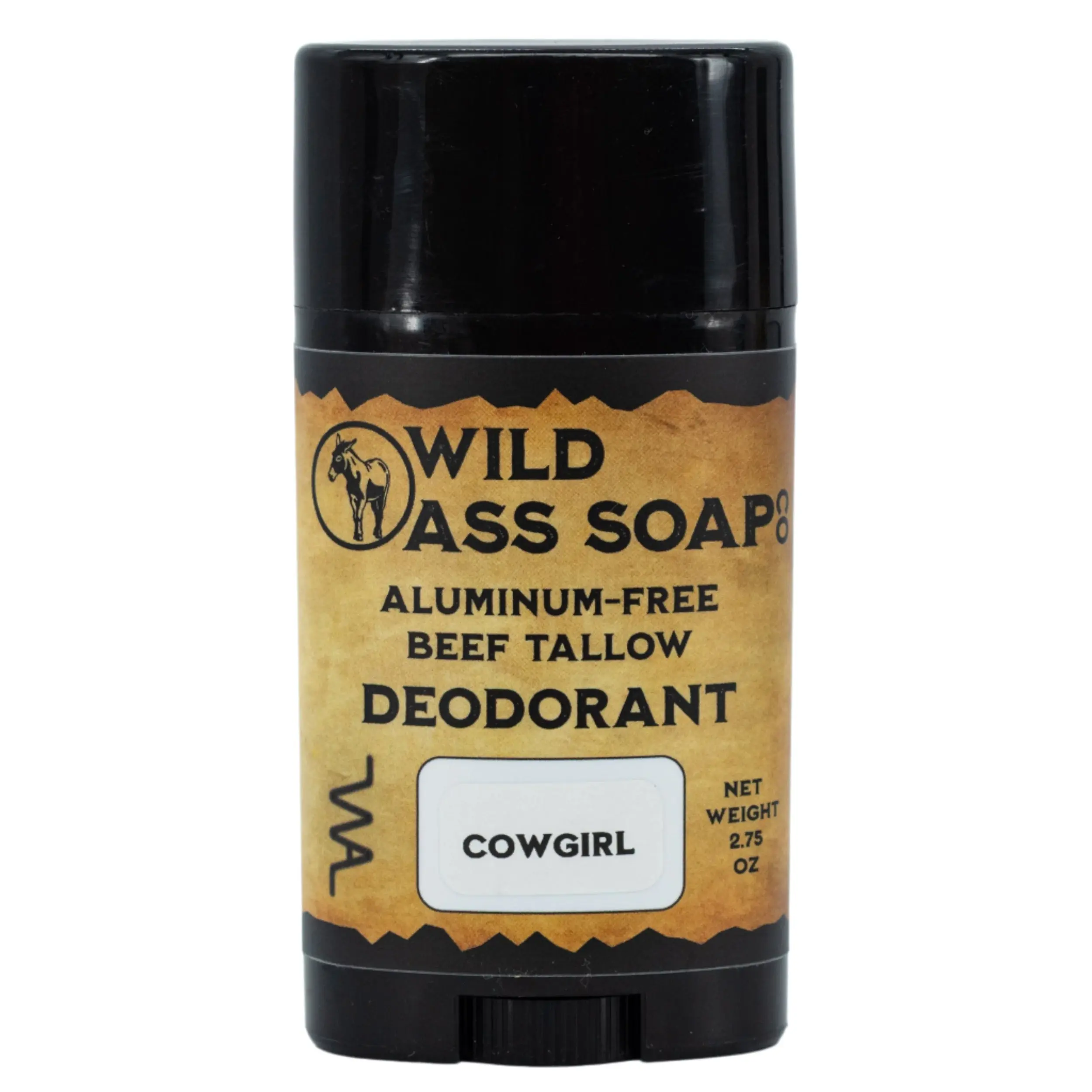 Aluminum-Free Cowgirl Beef Tallow Deodorant | 2.75 oz | Wild Ass Soap