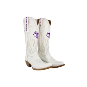 Gameday Women's Ivory Western Boot - Tarleton State Texans - Carrie Boot