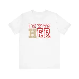 I'm With Her (Red and Cream)