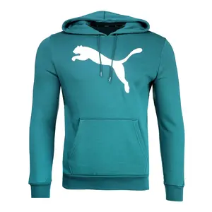 PUMA Mens Cat Logo Hoodie Casual Outerwear Casual Drawstring - Green