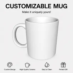 Personalized Ceramic Coffee Mug - Custom Name/Photo Cup, Premium Quality, Microwave-Safe, Dishwasher-Washable, Large Capacity, Comfortable Grip, Game Day Drinkware, Unique Gift for Soccer Fans, Home Office Essential