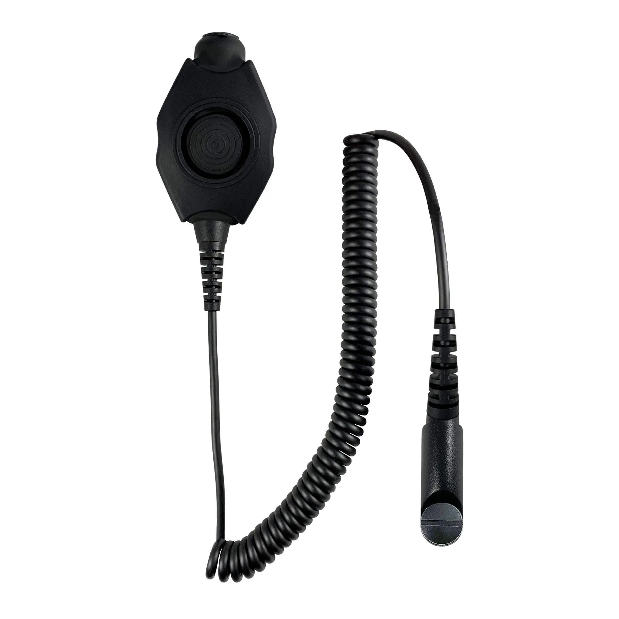Tactical Radio Adapter/PTT for Headset: US/Civilian/"Peltor" Wiring, Select ComTac III, XPI Models & Select Helicopter Headsets - Harris: XL-150/P, XG-100/P, XL-185/P/Pi, XL-200/P/Pi, XL-400