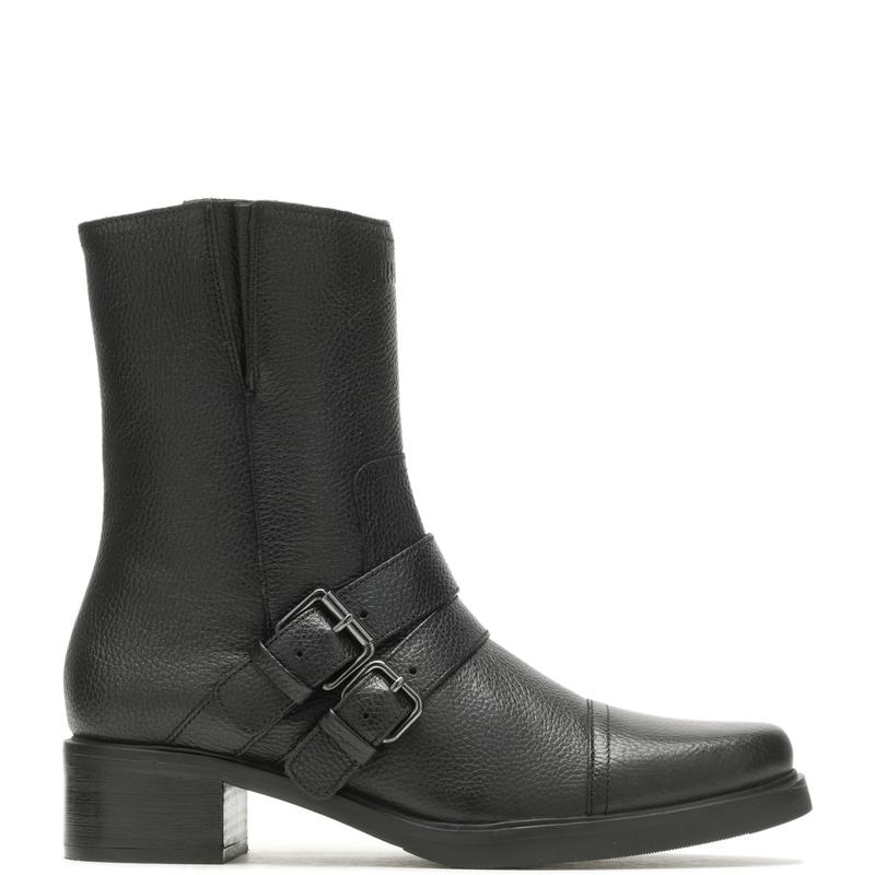 Harley-Davidson Jerilyn Double Buckle D84754 Womens Black Motorcycle Boots