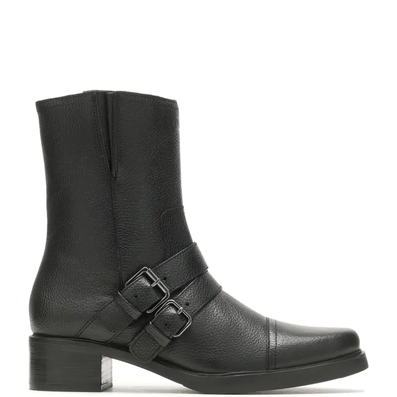 Harley-Davidson Jerilyn Double Buckle D84754 Womens Black Motorcycle Boots