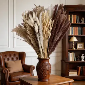 Bedroom Boho Decor: Soft Dried Bunny Tails Bouquet